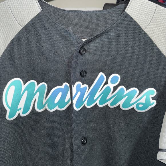 Vintage MLB Florida Marlins #2 Ramirez Black And Gray Jersey Size Large - Picture 2 of 7